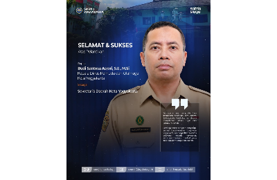 MANGAYUBAGYA PELANTIKAN BAPAK BUDI SANTOSA ASRORI, S.E., M.SI. SEBAGAI SEKRETARIS DAERAH KOTA YOGYAKARTA.